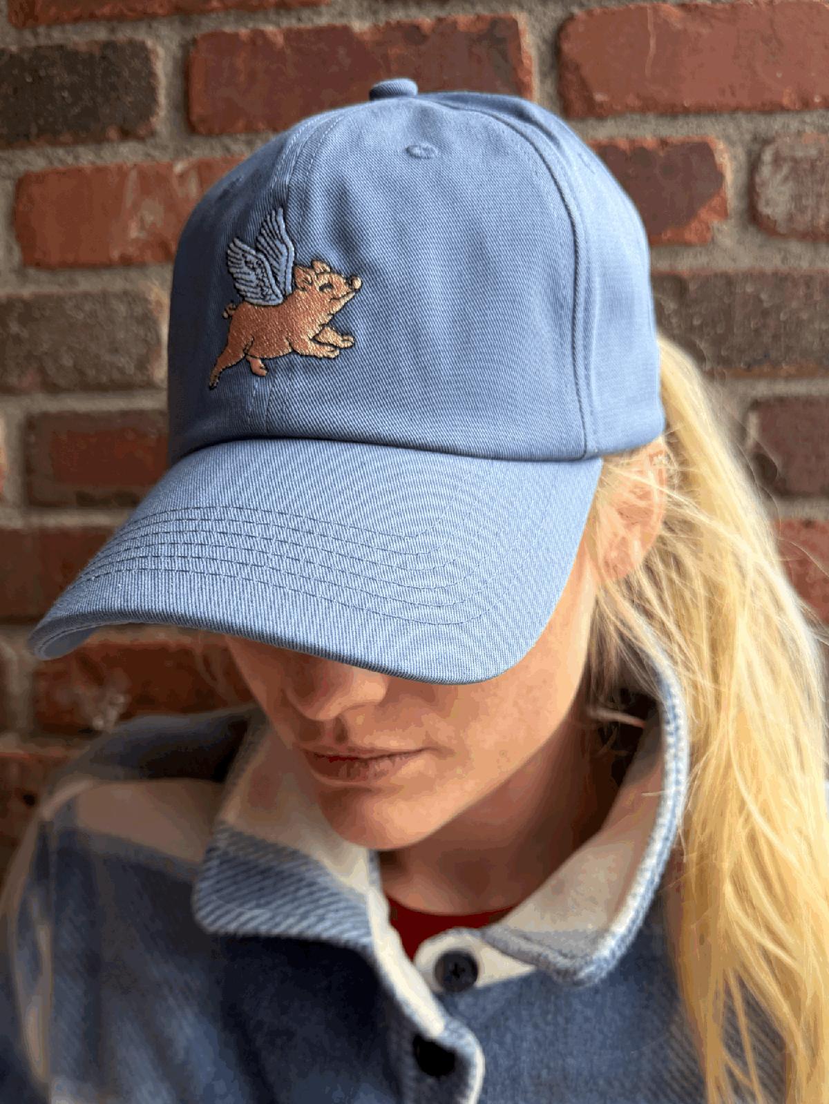 Adult Blue Farm Hat